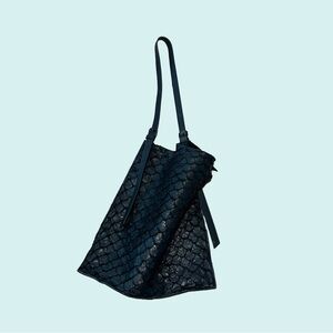 Osklen Pirarucu Skin Bag Black